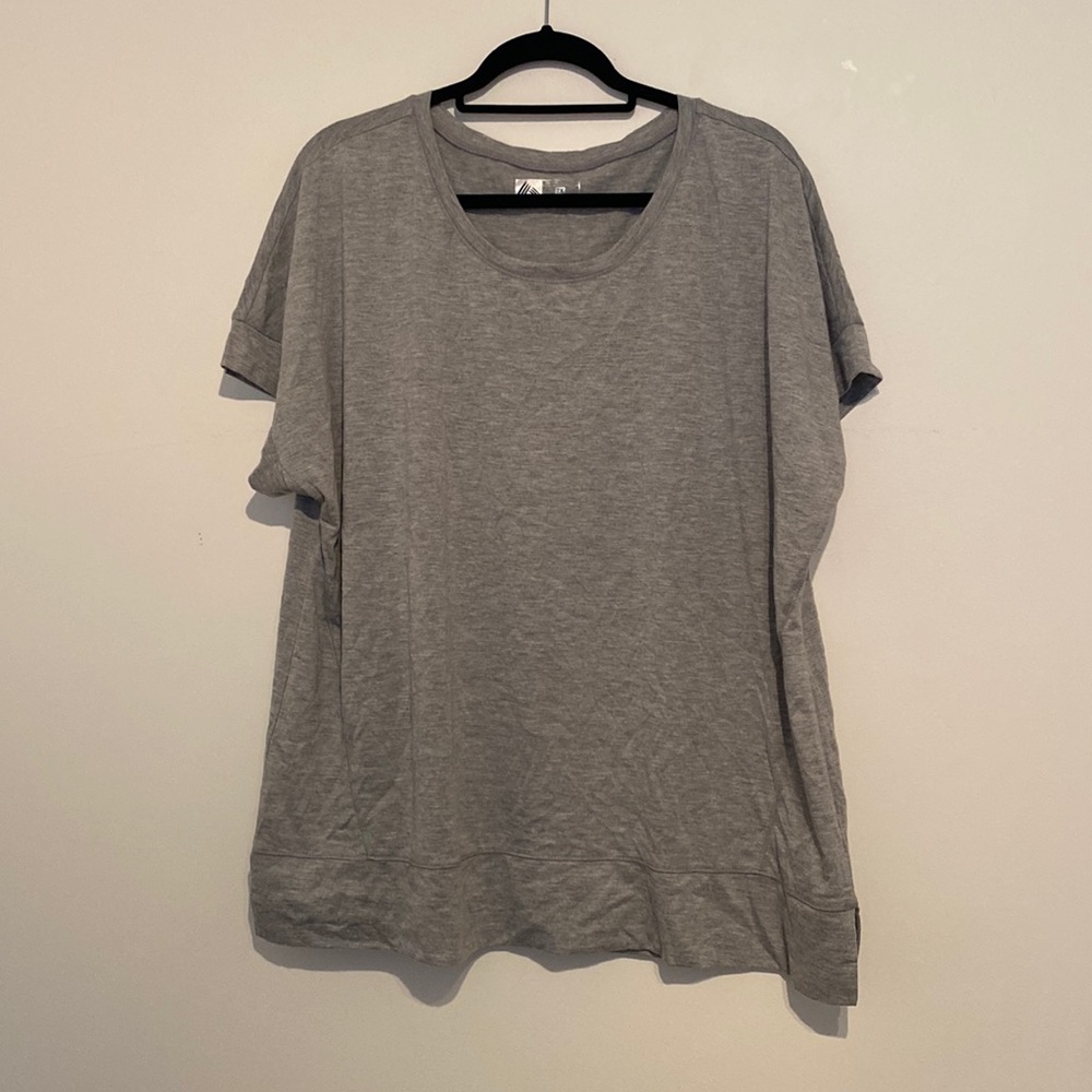 RBX Active - Grey Athletic Short Sleeve Top - 2x